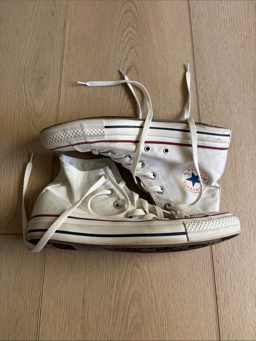 Converse White High-Top Sneakers